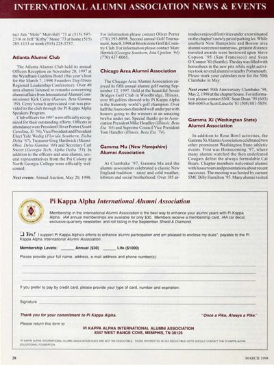 Pi Kappa Alpha International Alumni Association Form
